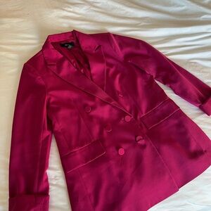 Forever 21 Fuchsia Double-Breasted Blazer